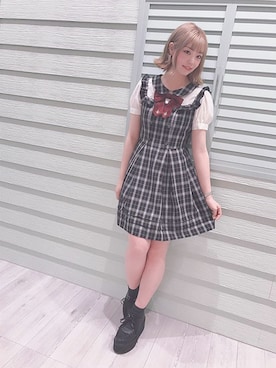 「Secret Honey（シークレットハニー）のアイテム」を使った、Secret Honeyスタッフさん（レディース・166cm）の夏コーディネート