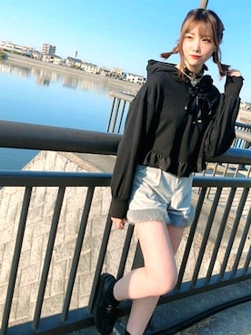 「Secret Honey（シークレットハニー）のアイテム」を使った、Secret Honeyスタッフさん（レディース・166cm）の秋コーディネート