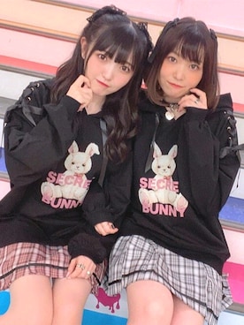 「フード」｜Secret Honeyスタッフさん（レディース・158cm）の夏コーディネート