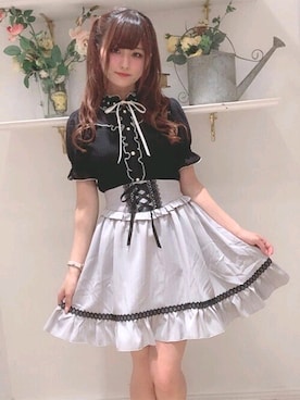 「Secret Honey（シークレットハニー）のアイテム」を使った、Secret Honeyスタッフさん（レディース・155cm）の春コーディネート