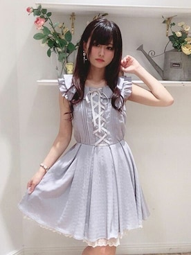 「Secret Honey（シークレットハニー）のアイテム」を使った、Secret Honeyスタッフさん（レディース・155cm）の夏コーディネート