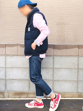 「NATIC（ナティック）のアイテム」を使った、𝓡𝓨𝓞𝓣𝓐さん（メンズ・165cm）の冬コーディネート