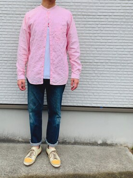 「NATIC（ナティック）のアイテム」を使った、𝓡𝓨𝓞𝓣𝓐さん（メンズ・165cm）の春コーディネート