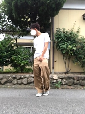 「Rocky Monroe（ロッキーモンロー）のアイテム（キーホルダー）」を使った、ぬまやんさん（メンズ・168cm）の夏コーディネート