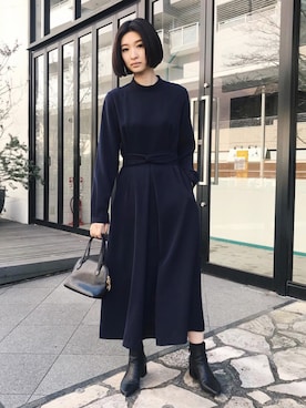 MariNakamuraさん（レディース・158cm）の冬コーディネート