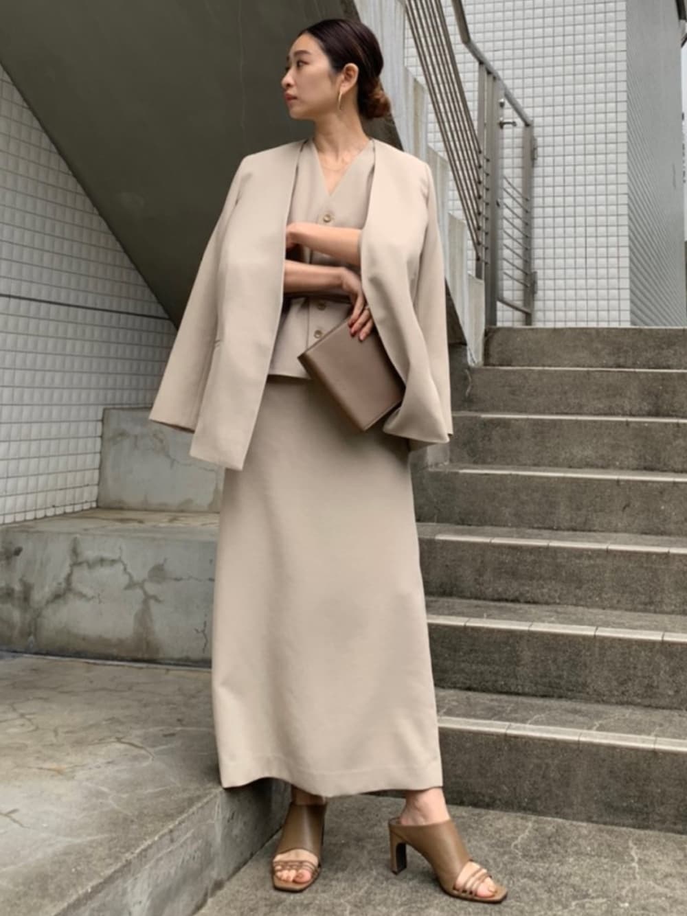 RIM.ARK（リムアーク）の「No collar minimal JK（ノーカラー