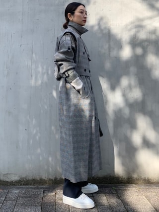 RIM.ARK（リムアーク）の「Arrange over size trench coat