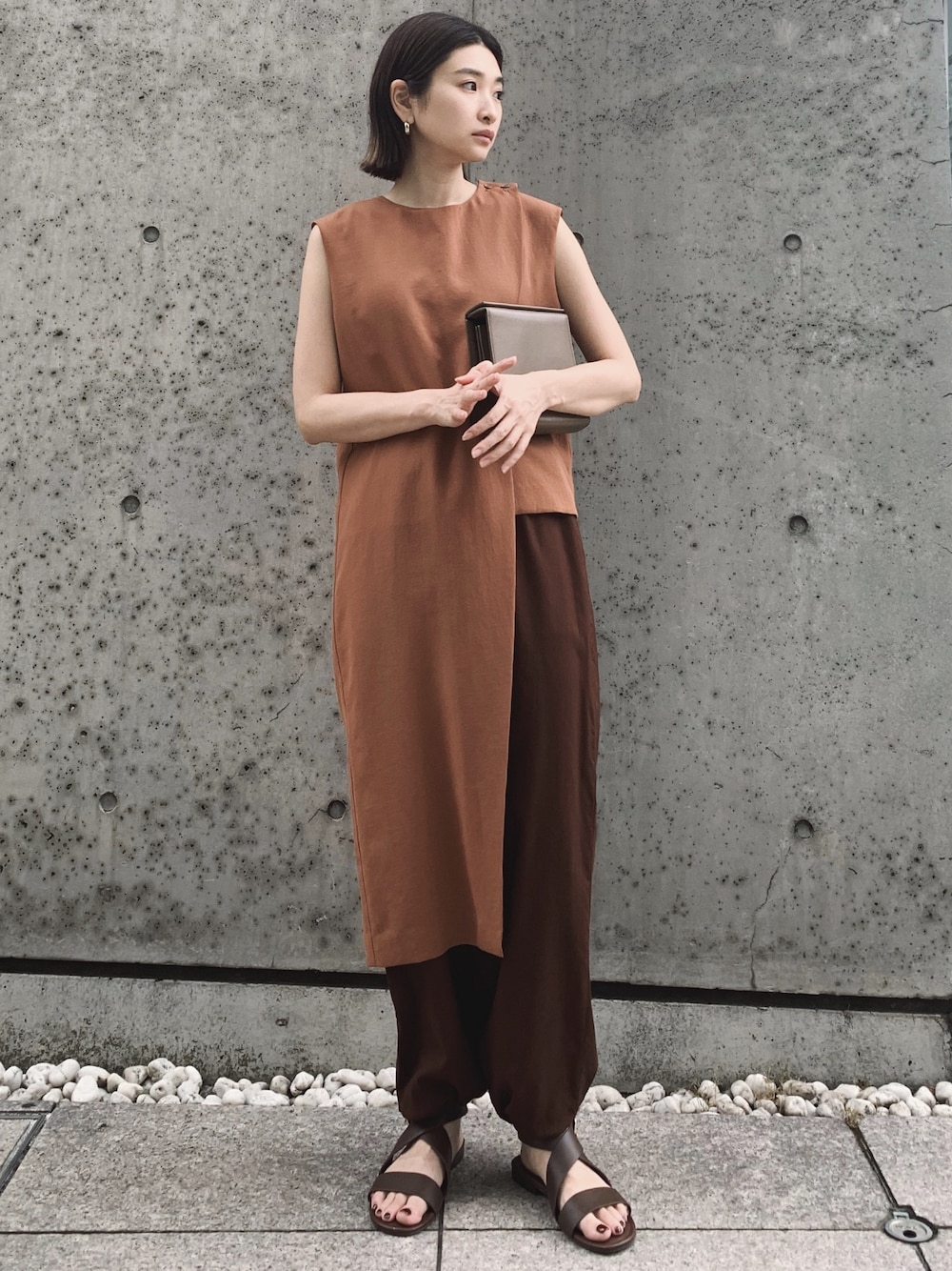RIM.ARK（リムアーク）の「Outside double shoulder tops