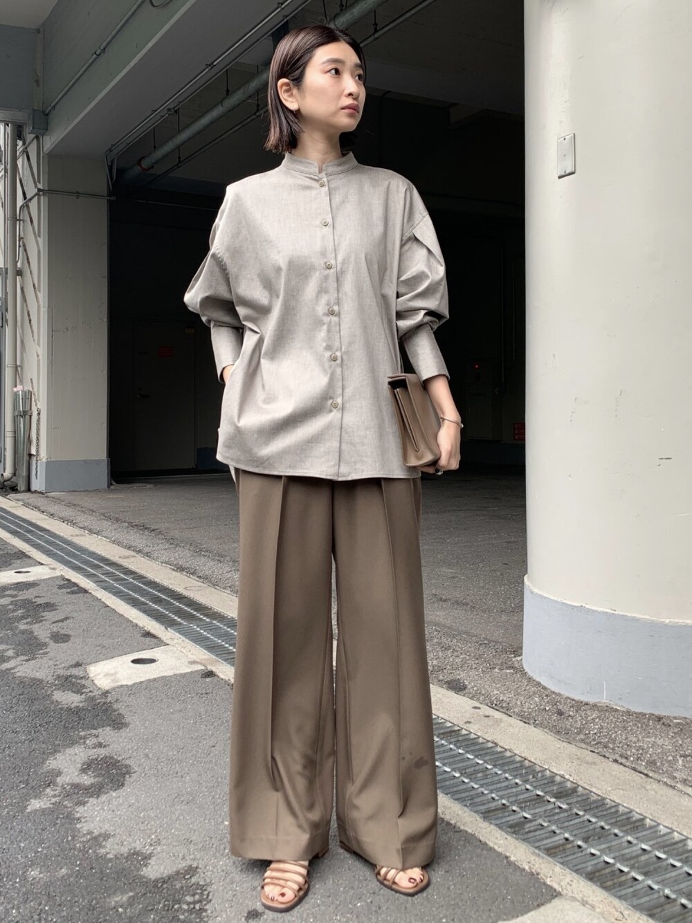 RIM.ARK（リムアーク）の「Sleeve tuck wide SH（シャツ/ブラウス
