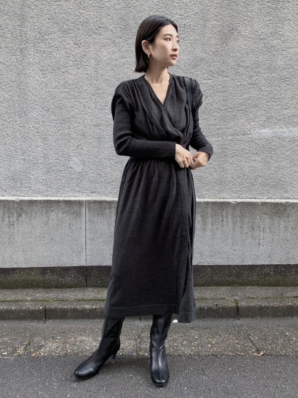 リムアーク Cashcourt knit dress ワンピース 36 S RIM.ARK（リムアーク）の「Cashcourt knit dress（ワンピース）」 - WEAR