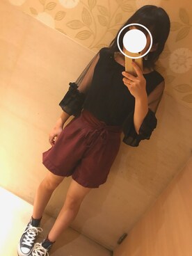 「Lattice（Lattice）のアイテム（パンツ）」を使った、薇 々 🌹さん（レディース・152cm）の秋コーディネート