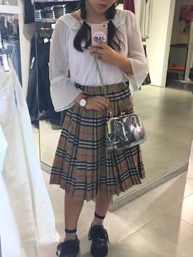 「H&M（エイチ・アンド・エム）のアイテム（腕時計）」を使った、チャンスズさん（レディース・156cm）の秋コーディネート