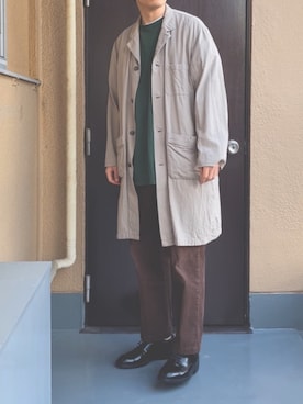 「Eddie Bauer（エディーバウアー）のアイテム（パンツ）」を使った、buchiさん（メンズ・179cm）の春コーディネート