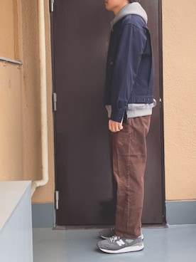 「Eddie Bauer（エディーバウアー）のアイテム（パンツ）」を使った、buchiさん（メンズ・179cm）の春コーディネート