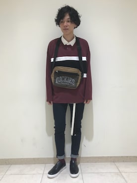 「RAGEBLUE（レイジブルー）のアイテム（スリッポン）」を使った、さがはら【RAGEBLUE】さん（メンズ・170cm）の秋コーディネート