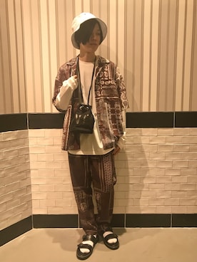 「newhattan（ニューハッタン）のアイテム（ハット）」を使った、さがはら【RAGEBLUE】さん（メンズ・170cm）の春コーディネート