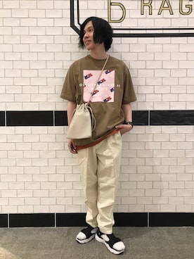 「RAGEBLUE（レイジブルー）のシリコンテンジクロングタンク/873711（タンクトップ）」を使った、さがはら【RAGEBLUE】さん（メンズ・170cm）の夏コーディネート