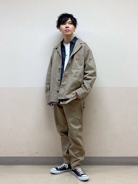 「Dickies（ディッキーズ）のアイテム（ジャケット/アウター）」を使った、さがはら【RAGEBLUE】さん（メンズ・170cm）の春コーディネート