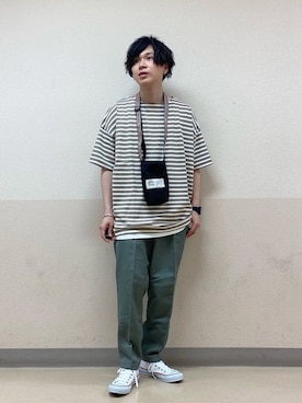 「アイテム（チノパンツ）」を使った、さがはら【RAGEBLUE】さん（メンズ・170cm・20代）の夏コーディネート