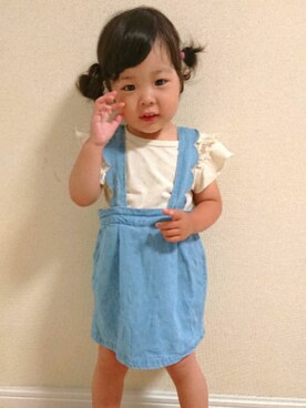 「アイテム（スカート）」を使った、sotarioさん（キッズ・90cm）の夏コーディネート