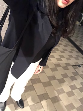 「COS（コス）のアイテム（その他アウター）」を使った、i chanさん（レディース・155cm）の春コーディネート