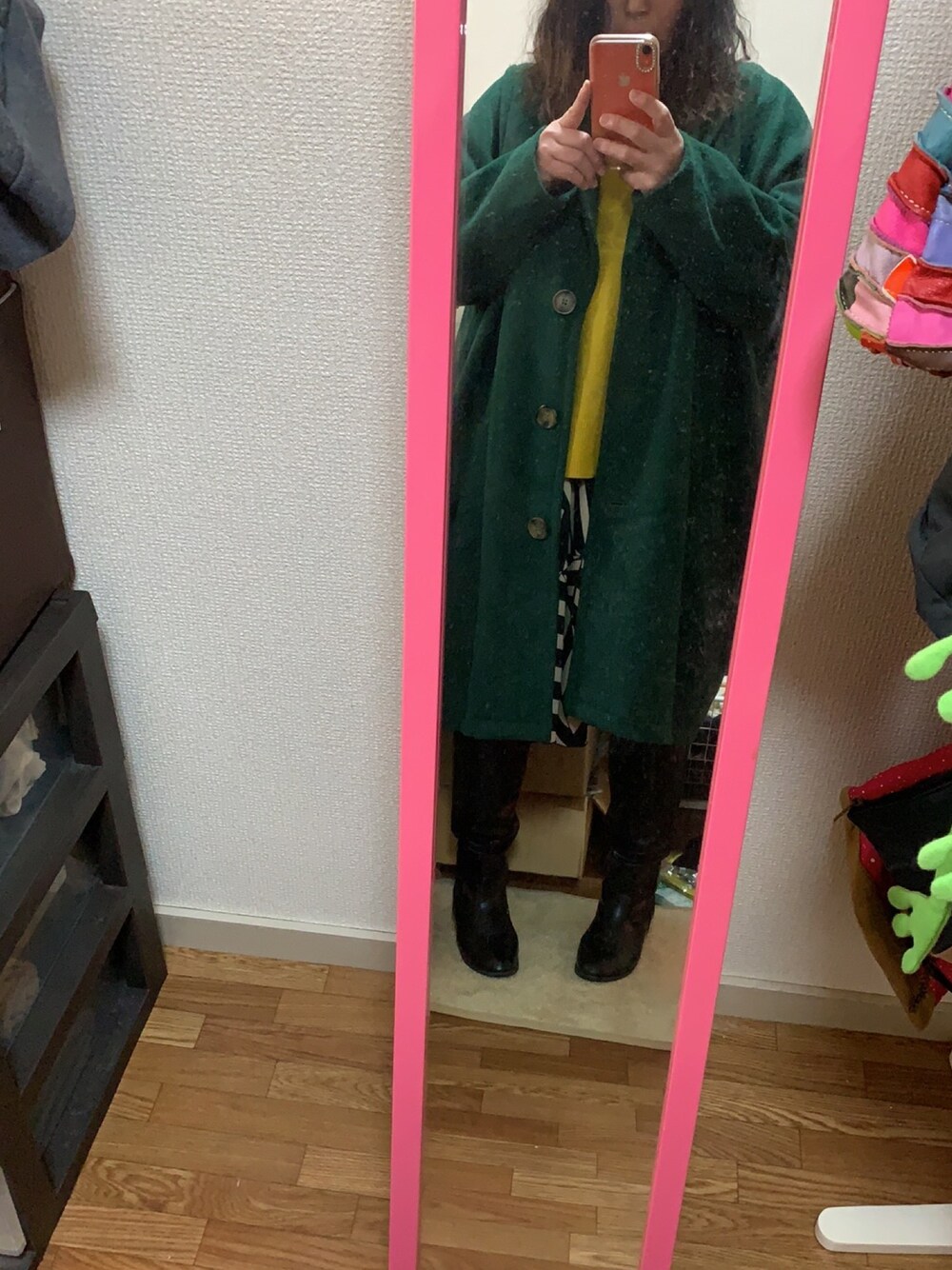 「osharewalkerのアイテム（ジャケット/アウター、グリーン系）」を使った、yukiusagi1207さん（レディース・150cm）の春コーディネートの1枚目の写真