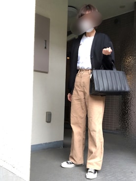 「Max Mara（マックスマーラ）のアイテム（バッグ）」を使った、Masasamasaさん（レディース・160cm）の春コーディネート