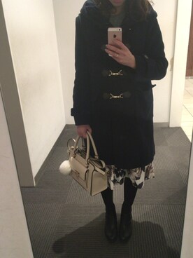 「PAGEBOY（ページボーイ）のアイテム（ダッフルコート）」を使った、miiさん（レディース・160cm）の冬コーディネート