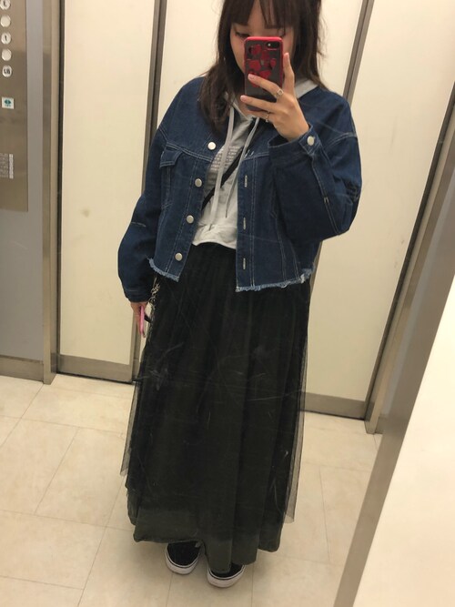 あむたん Emsexciteのデニムジャケットを使ったコーディネート Wear