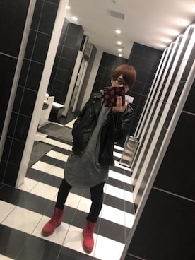 「SOYOUS（ソユーズ）のアイテム（パンツ）」を使った、HAYATOさん（メンズ・165cm）の冬コーディネート