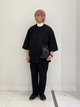 「SMELLY（スメリー）のアイテム（バッグ）」を使った、シュンさん（メンズ・165cm）の春コーディネート