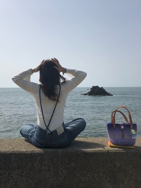 「Johnbull Private labo（ジョンブルプライベートラボ）のアイテム（オールインワン・サロペット）」を使った、タムタムさん（レディース・158cm）の夏コーディネート