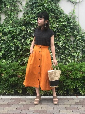 ルクールブランくずはモール店スタッフさん（レディース・153cm）の春コーディネート