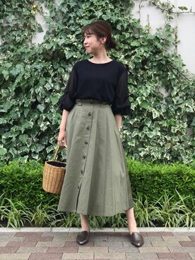 ルクールブランくずはモール店スタッフさん（レディース・158cm）の夏コーディネート