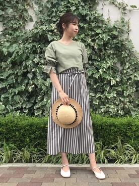 ルクールブランくずはモール店スタッフさん(レディース・158cm)の夏コーディネート