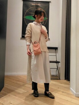 ルクールブランくずはモール店スタッフさん（レディース・155cm）の春コーディネート