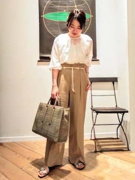 ルクールブランくずはモール店スタッフさん(レディース・155cm)の夏コーディネート