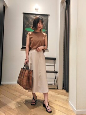 ルクールブランくずはモール店スタッフさん（レディース・157cm）の夏コーディネート
