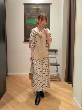ルクールブランくずはモール店スタッフさん（レディース・157cm）の秋コーディネート