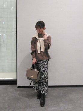 ルクールブランくずはモール店スタッフさん（レディース・157cm）の秋コーディネート