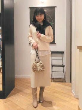 ルクールブランくずはモール店スタッフさんのコーディネート