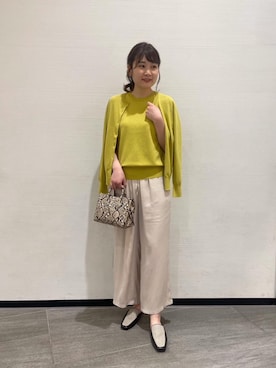 「ミニショルダー」｜「アイテム（スリッポン）」を使った、ルクールブランくずはモール店スタッフさん（レディース・167cm）の春コーディネート