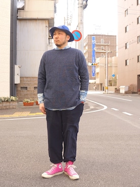 「Jackman（ジャックマン）のアイテム」を使った、yoheiさん（メンズ・175cm）の冬コーディネート