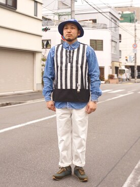 「Nasngwam（ナスングワム）のアイテム」を使った、yoheiさん（メンズ・175cm）の冬コーディネート