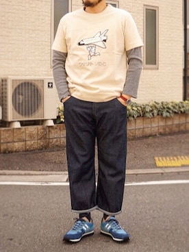 「ZDA（ゼットディーエー）のアイテム」を使った、yoheiさん（メンズ・175cm）の春コーディネート