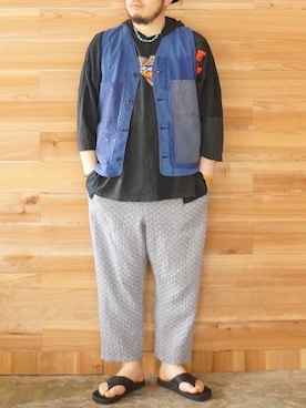 「MADE by sunny side up（サニーサイドアップ）のアイテム」を使った、yoheiさん（メンズ・175cm）の春コーディネート