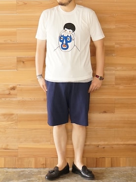 「Jackman（ジャックマン）のアイテム（パンツ）」を使った、yoheiさん（メンズ・175cm）の夏コーディネート