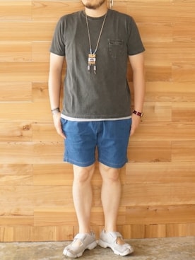 「ポケットＴシャツ」｜yoheiさん（メンズ・175cm）の夏コーディネート