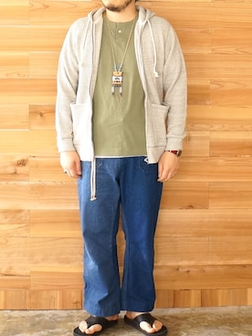 「Jackman（ジャックマン）のアイテム」を使った、yoheiさん（メンズ・175cm）の夏コーディネート