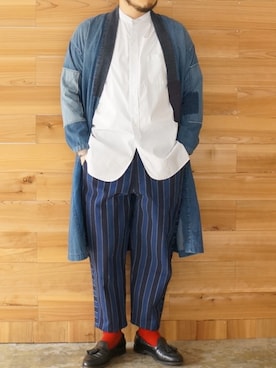 「ROTOTO（ロトト）のアイテム」を使った、yoheiさん（メンズ・175cm）の夏コーディネート
